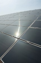A solar cell panel, solar electric panel, photo-voltaic module, PV panel or solar panel assembly of