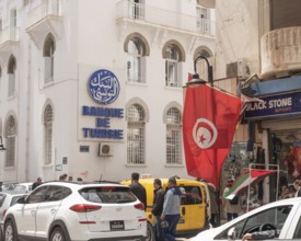 Tunis, Tunisia. 2nd May 2024 Branch of Banque De Tunisie in the centre of Tunis the capital of