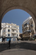 Tunis, Tunisia. 4th May 2024 Bab el Bhar a historical city gate and landmark dividing the Medina