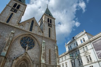The Sacred Heart Cathedral is a Neo-Gothic designed Catholic church in Sarajevo, also known as the