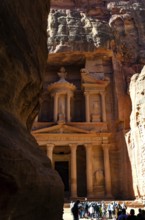 Petra, Jordan. December 12th 2012 The amazing rock carved Treasury, Petra, Jordan