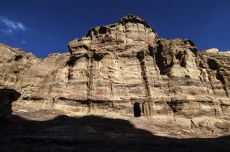 Petra, Jordan. December 10th 2012 Brightly coloured rock formation, Petra, Jordan