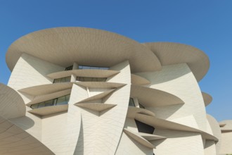 Doha, Qatar. September 21st 2019 National Museum of Qatar otherwise known as The Desert Rose in the