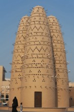 Doha, Qatar. September 20th 2019 Beautiful Pigeon Houses or Dovecotes in the Cultural Village of