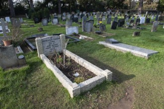 Oxford, England, UK. February 7th 2020 The final resting place of John Ronald Reuel Tolkien