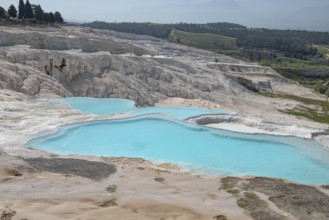Stunning aqua blue pools of natural mineral rich spring water with many healing properties in