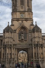 Oxford, England, UK. February 2nd, 2020 Tom Tower is a bell tower in Oxford, England, named after