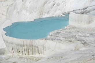 Beautiful aqua blue pools of natural mineral rich spring water with many healing properties in