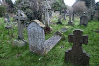Oxford, England, UK. February 2nd 2020 The grave of Kenneth Grahame, Hollywell Cemetery, The