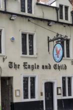 Oxford, England. July 25th 2023 The Eagle and Child Pub in St. Giles, Oxford. The iconic pub was