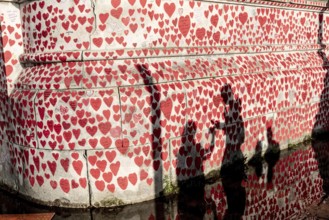 London, United Kingdom. August 2nd 2023 National COVID Memorial Wall beside the River Thames in