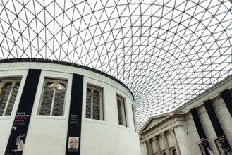August 2nd 2023. London, United Kingdom Architecture of the Entrance Hall to the British Museum,