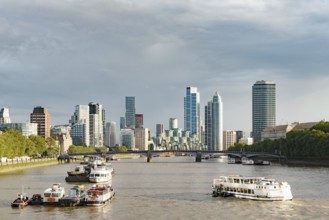 London, United Kingdom. August 2nd 2023 View of the city of London with offices and tall buildings,