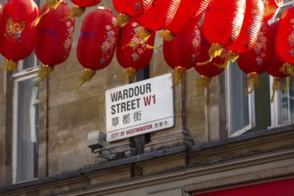 London, United Kingdom. June 28th 2022 Street sign for Wardour Street W1 in the City of