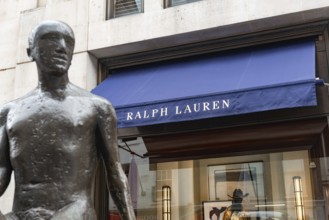 London, United Kingdom. August 2nd 2023 Ralf Lauren. Luxury Brand Store Front. Shopping in New Bond