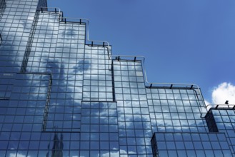 London, England, UK. 9th July 2022. Modern glass fronted office building in the city centre of the