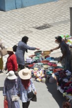 Tunisian women shopping in the market of Sfax Medina, Tunisia, North Africa