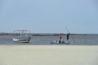 Kerkennah Islands Tunisia. June 4th 2024 Local Kerkennah fishermen who use unique techniques to