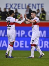 Goal celebration Ermedin Demirovic VfB Stuttgart (09) Lorenz Assignon VfB Stuttgart (22) Soccer