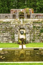 Autumn colors over Plas Newydd House and Gardens and Parkland, Llanfairpwllgwyngyll, Anglesey,
