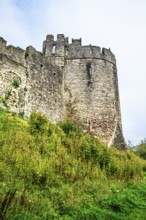 Chepstow Castle, River Wye, Chepstow, Monmouthshire, Wales, UK