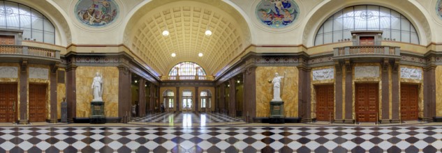 Spa hotel interior panorama Wiesbaden Germany
