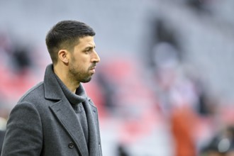 DAZN TV expert Sami Khedira portrait thoughtful rain, soccer Bundesliga, Allianz Arena, Munich,