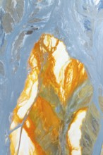 Vibrant multicolor abstract texture featuring dynamic orange and blue hues The flowing patterns