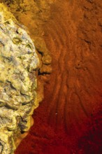 The image showcases the vivid and striking colors of Riotinto River in Huelva, Spain The unique