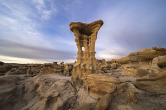 Captivating rock formations in Bisti De-Na-Zin Wilderness, New Mexico, USA Eroded sandstone creates