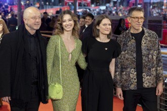 Nikolay Mutafchiev, Michelle Tzontchev, Geneviève DuLude-de Celles, Galin Stoev on the Red Carpet