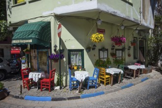 Istanbul, Turkey, February 23rd 2018. A cafe in the trendy Kuzguncuk neighborhood of the Asian side