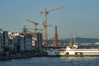 Istanbul, Turkey. June 7th 2019 Construction of the controversial Galata Port in the Karakoy