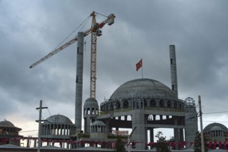 Istanbul, Turkey, September 28th 2018 New Taksim Mosque construction Istanbul, Turkey
