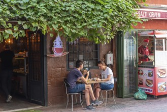 Istanbul, Turkey. August 18th 2021 karakoy Corba Evi Cafes, Bars and Restaurants in the up and