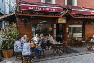 Istanbul, Turkey. August 18th 2021 Galata Simitici Bakery Cafes, Bars and Restaurants in the trendy