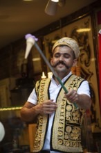 Istanbul, Turkey. June 7th 2019 Traditional Turkish Ice Cream Sellers along Istiklal Street on the