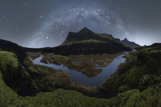 Experience the mesmerizing beauty of Iceland's night sky, where the Milky Way arches over serene