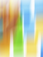 An abstract photograph depicting a canvas of multicolored vertical lines with blurred transitions