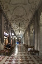 Old Procuration Arcaden, 16th century, St. Mark's Square in the early evening, Venice, Veneto,