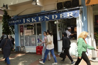 Bursa, Turkey. April 21st 2014 Iskender Kebapci, home of the famous Iskender Kebab, Bursa, Turkey