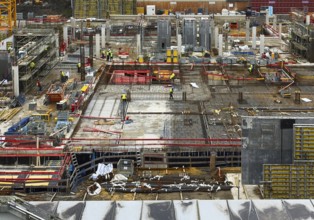 Large-scale construction site, replacement building for the NA complex, Ruhr-Universität Bochum,