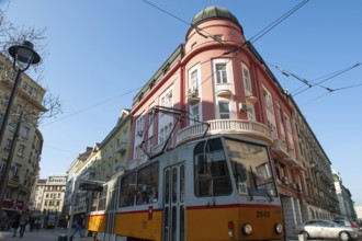 Sofia, Bulgaria, March 30th 2019. Street Scenes of Downtown Sofia, Bulgaria