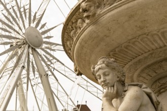 Budapest, Hungary. October 1st 2023 Budapest Eye, a Ferris wheel located in a public park at