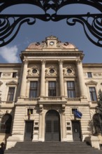 Bucharest, Romania. September 29th 2023 The historical building of the National Bank of Romania,