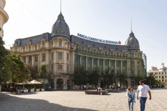 Bucharest, Romania. October 29th 2023. Banca Comerciala Romana, (BCR) is a commercial bank in