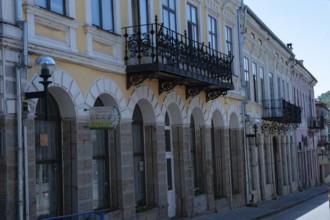Veliko Tarnovo, Bulgaria. May 3rd 2018 The unique architecture of the Bulgarian town of Veliko