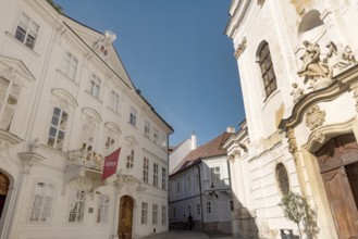 Bratislava, Slovakia. October 2nd 2023 Mirbach Palace is a Baroque-Rococo building opposite the