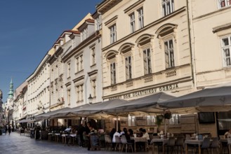 Bratislava, Slovakia. October 2nd 2023 Bars and Cafes beside Mestsky Dom Ucastnikov Odboja on