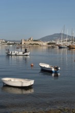 Bodrum, Turkey. April 22nd 2022 Beautiful Bodrum seaside harbour on the southwest turquoise coast